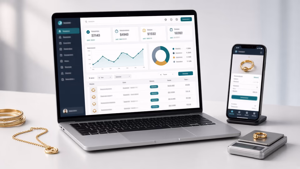 Jewelry Shop Management System for Gold Stock, Sales & Mortgage case study cover